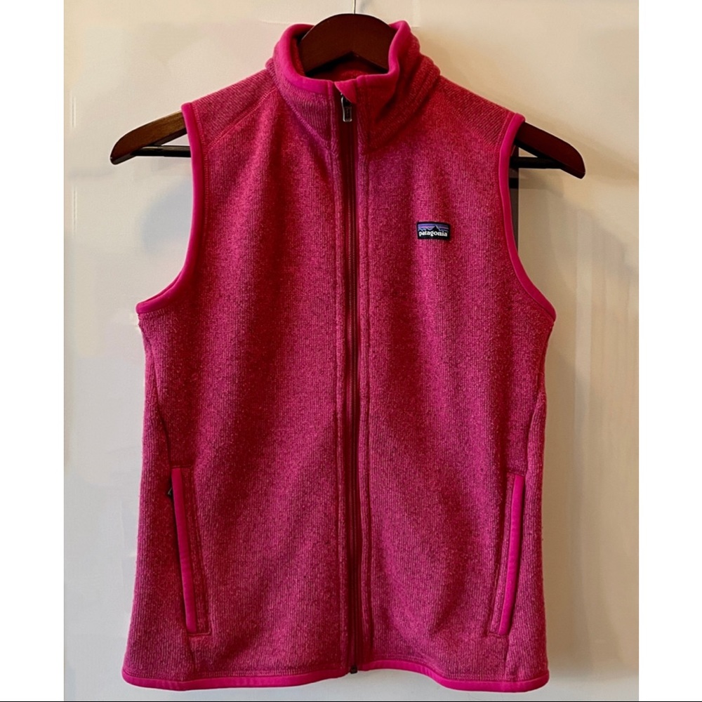 SOLD Patagonia Better Sweater Vest Pink Full Zip